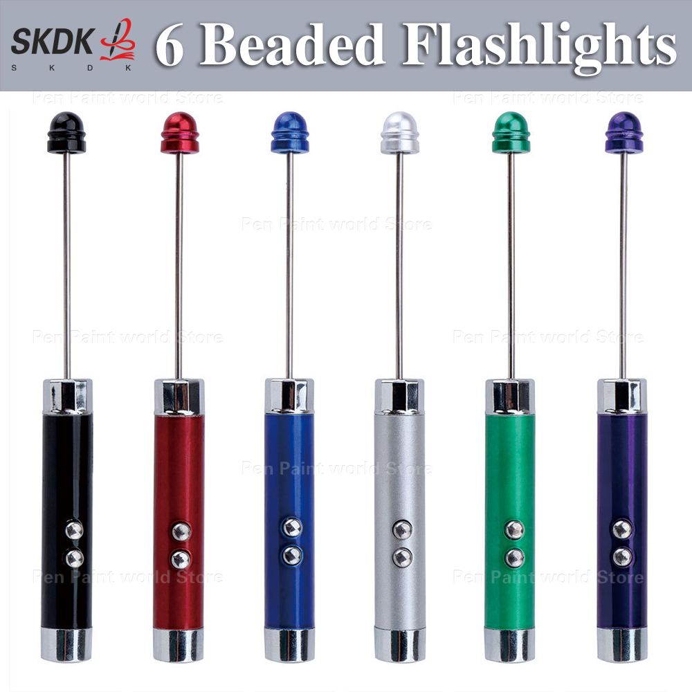 Jewelry Making Torch - 6 ชิ้นตกแต่งลูกปัดสไตล์ปากกา - ไฟฉาย LED และ
