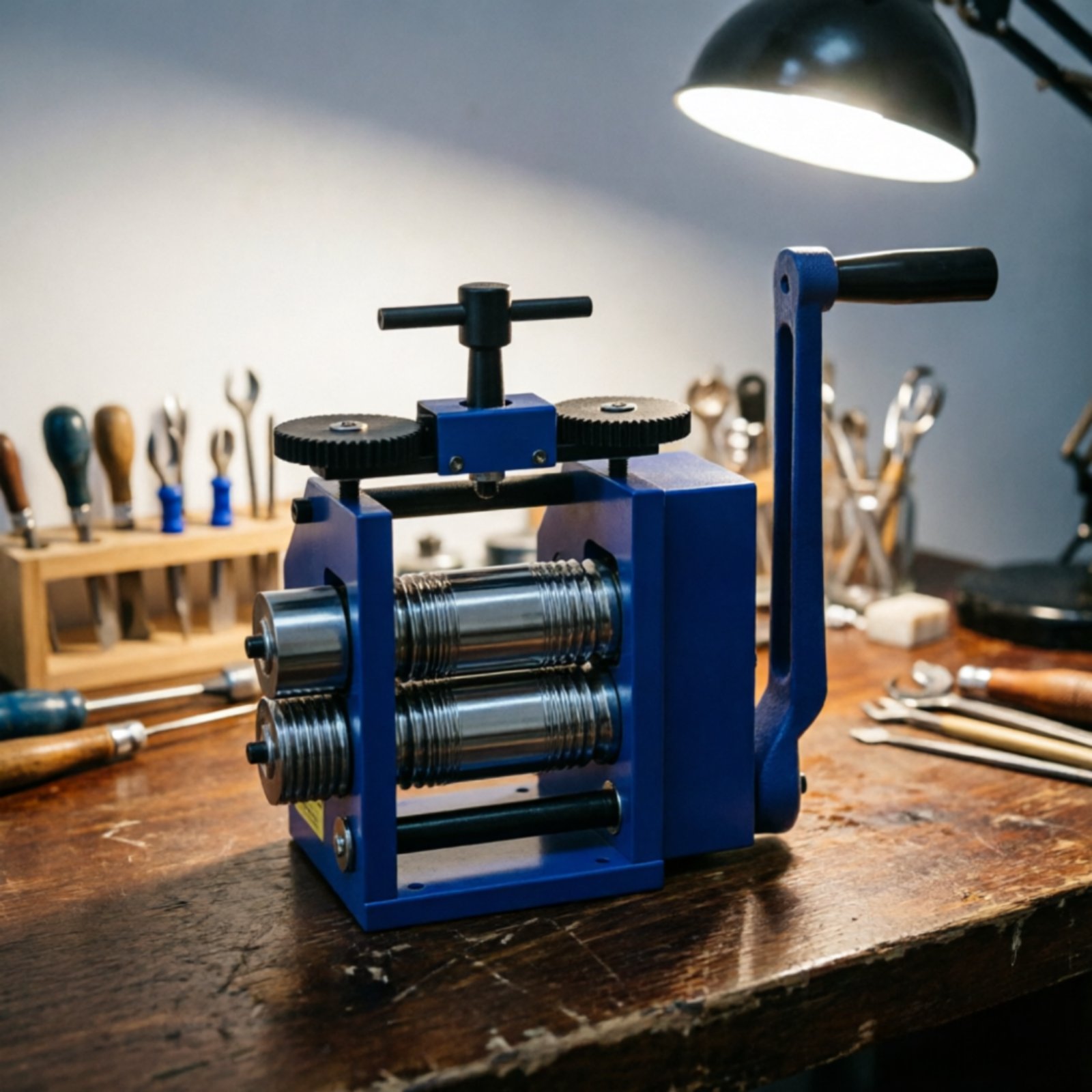 Jewelry Making Machines - เครื่องรีดโลหะแบบมือหมุน ดีไซน์ประหยัดแรงงาน ใช้งานได้หลากหลาย พร้อมระบบเกียร์ลดแรงบิด