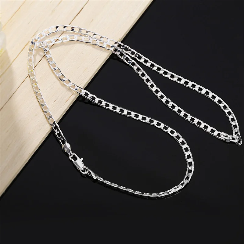 Lobster Clasp Silver - สร้อยคอเงินแท้ 925 สำหรับผู้ชาย ขนาด 2/4/6/8/10/12 มม.