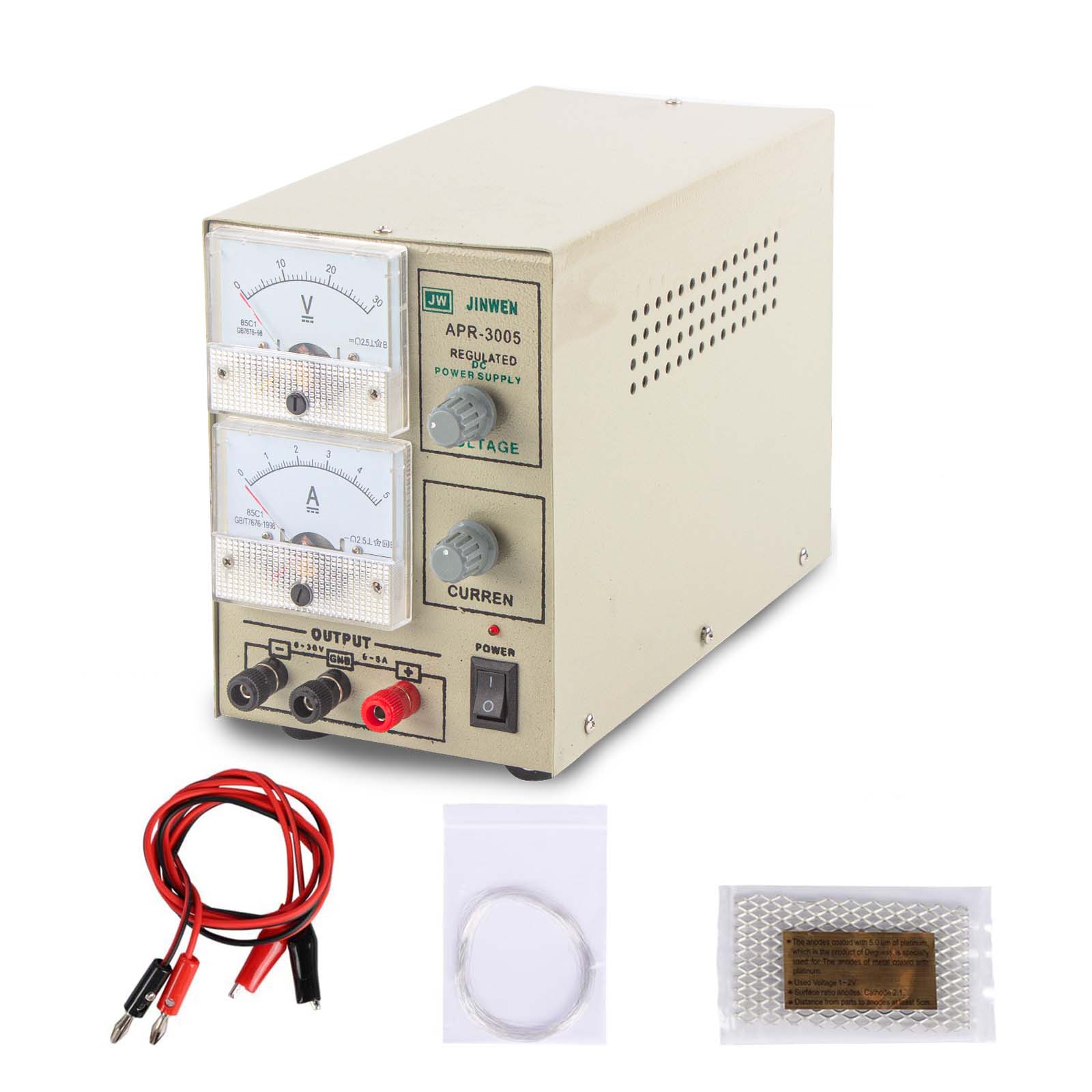 Jewelry Making Dc - APR-3005 เครื่องจ่ายไฟกระแสตรงสำหรับชุบโลหะด้วยไฟฟ้า ปรับได้สำหรับชุบทอง เงิน โรเดียม อุปกรณ์ทำเครื่องประดับ