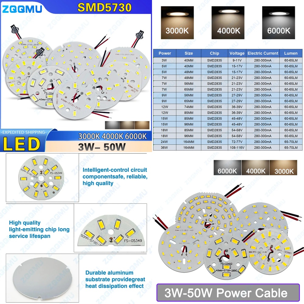 ชิป LED SMD5730 กำลังสูง 1 ชิ้ - Jewelry Making Board บทวิจารณ์และราคา