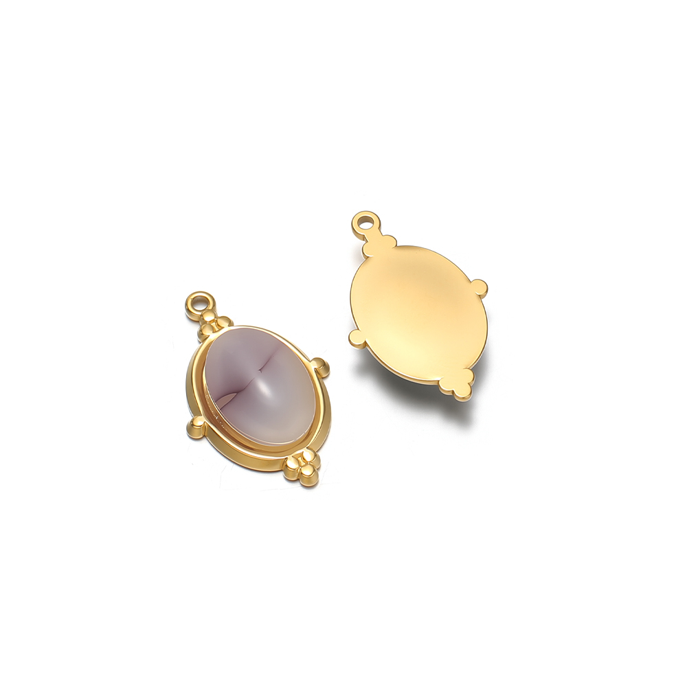 4 ชิ้น จี้รูปไข่ประดับอัญมณี ส - Jewelry Making Gemstones บทวิจารณ์และราคา