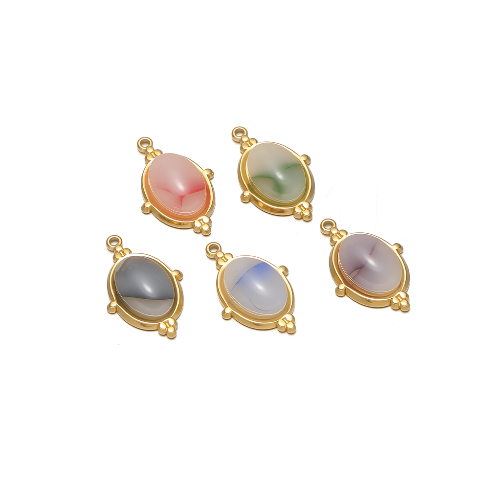 4 ชิ้น จี้รูปไข่ประดับอัญมณี ส - Jewelry Making Gemstones บทวิจารณ์และราคา