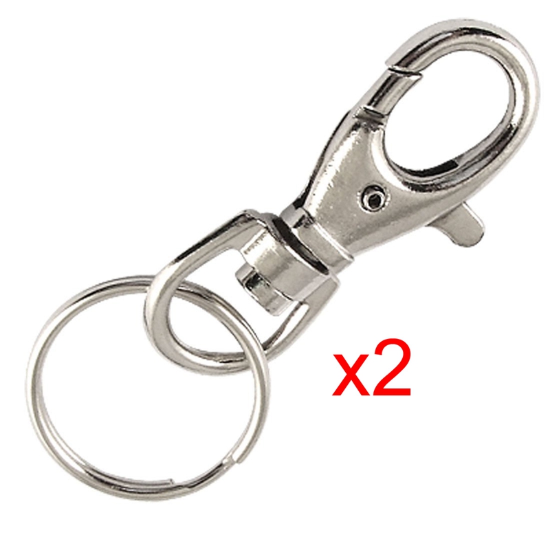 พวงกุญแจโลหะสีเงินแบบมีตัวล็อค - Lobster Clasp Silver บทวิจารณ์และราคา