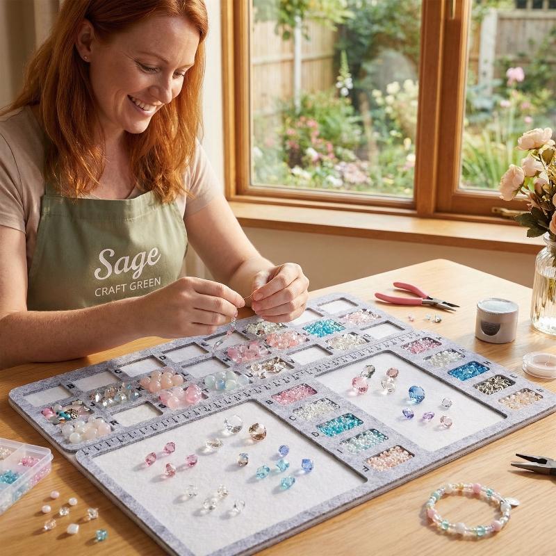 แผ่นรองทำลูกปัดจากผ้าสักหลาดพร - Jewelry Making Board บทวิจารณ์และราคา