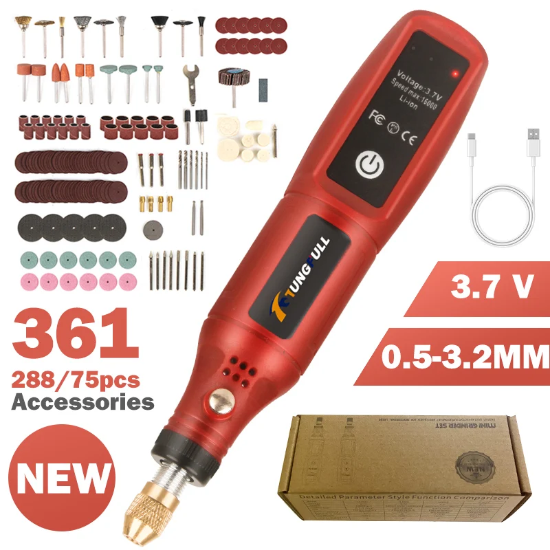 ปากกาแกะสลักไร้สายแบบชาร์จ USB - Jewelry Making Drill บทวิจารณ์และราคา