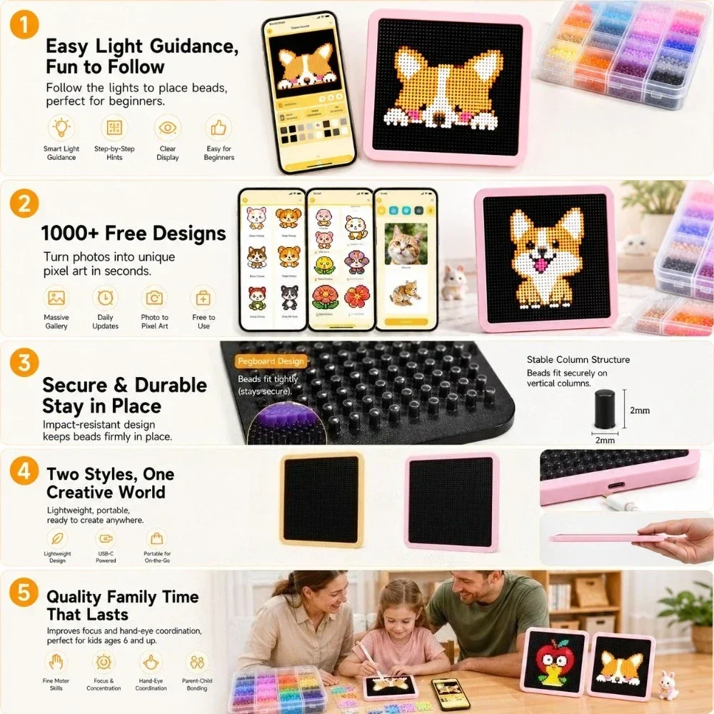 แผงไฟ LED Smart Fuse Bead Pegb - Jewelry Making Board บทวิจารณ์และราคา