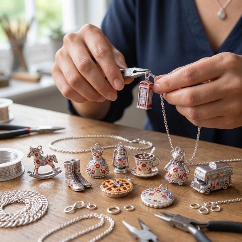 จี้การ์ตูนสแตนเลสสตีล ขนาดเล็ก - Jewelry Making London บทวิจารณ์และราคา