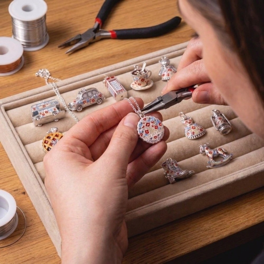 จี้การ์ตูนสแตนเลส ชาร์มทำเครื่ - Jewelry Making London บทวิจารณ์และราคา